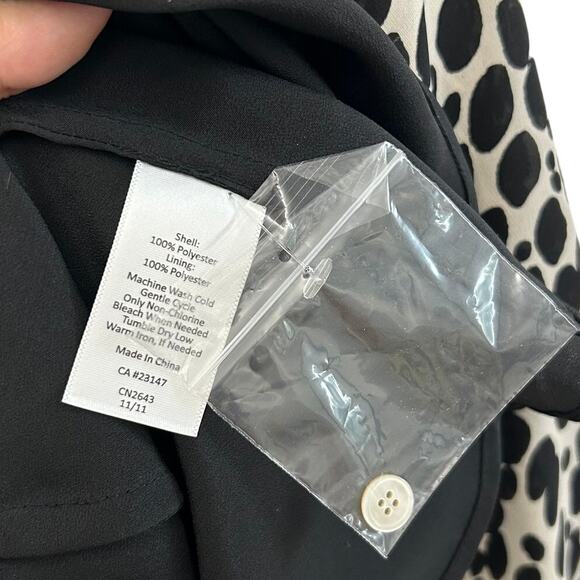 Talbots Petites Cheetah Print Blouse NWT Women's Sz 10P Cami Underlay Mob Wife - Picture 5 of 5